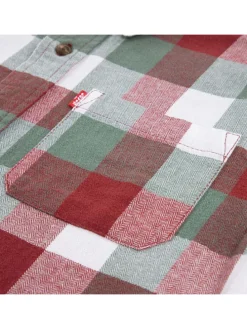 Blouse rood/groen