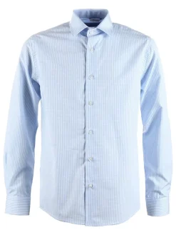 Blouse - slim fit - lichtblauw