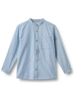 Blouse "Willum" lichtblauw