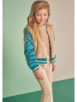 Blouson "Doris" beige/blauw