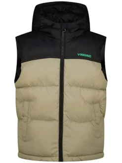 Bodywarmer beige/zwart