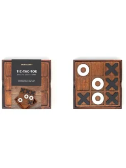 Bordspel ''Tic-Tac-Toe'' bruin - vanaf 8 jaar