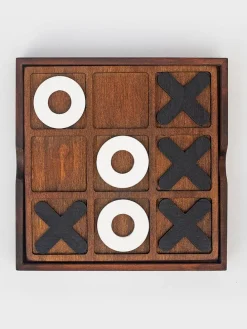 Bordspel ''Tic-Tac-Toe'' bruin - vanaf 8 jaar