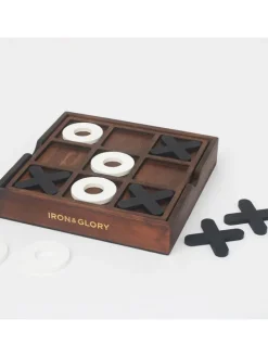 Bordspel ''Tic-Tac-Toe'' bruin - vanaf 8 jaar