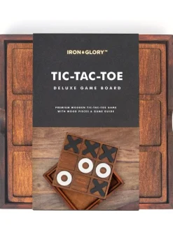 Bordspel ''Tic-Tac-Toe'' bruin - vanaf 8 jaar