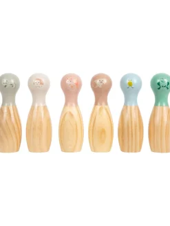 Bowling spel naturel/meerkleurig - vanaf 3 jaar