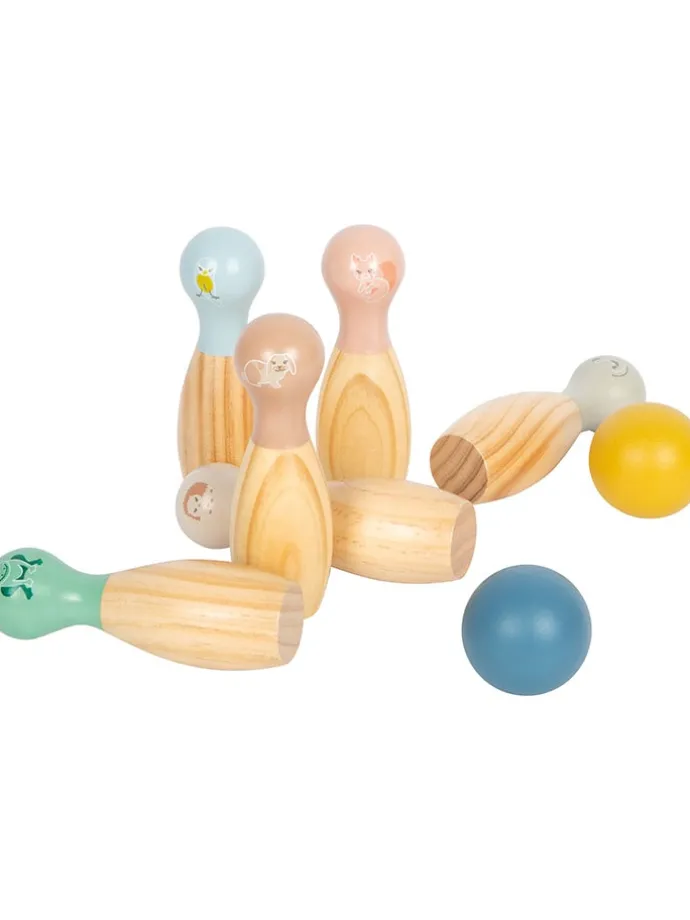 Bowling spel naturel/meerkleurig - vanaf 3 jaar