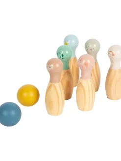 Bowling spel naturel/meerkleurig - vanaf 3 jaar