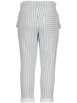 Broek grijs/wit