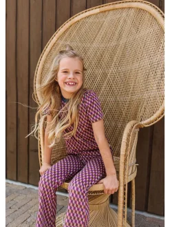 Broek roze/meerkleurig