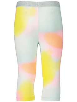 Caprilegging turquoise/meerkleurig