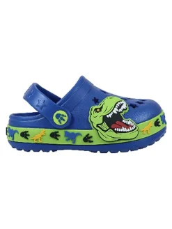 Clogs "Dinosaur" blauw/groen