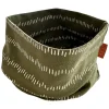 Colsjaal "Stripes khaki" kaki - (L)50 x (B)24 cm