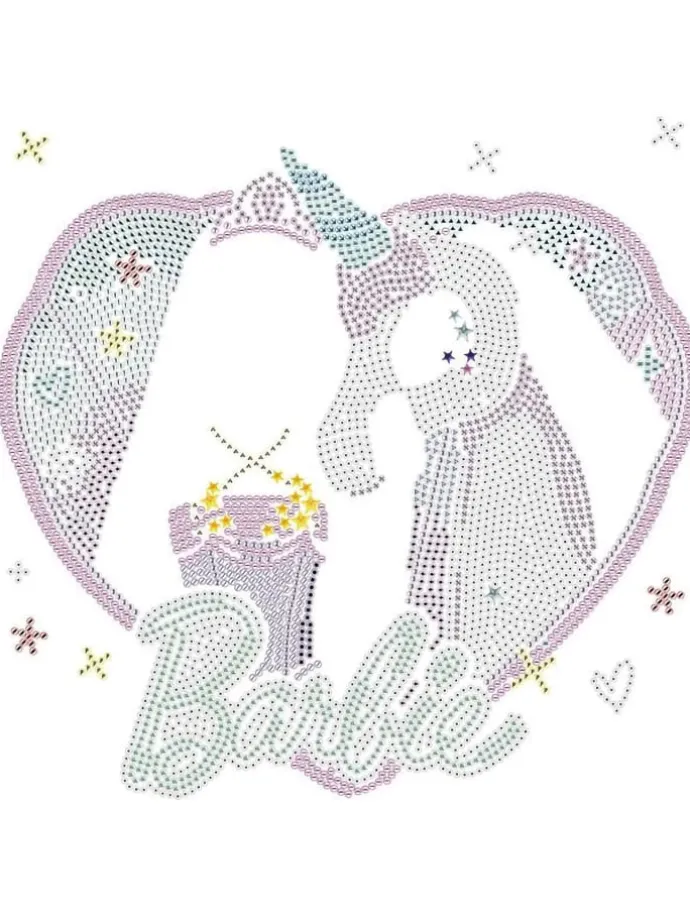 Creativiteitsset "Diamond Painting Barbie met Eenhoorn" - vanaf 6 jaar