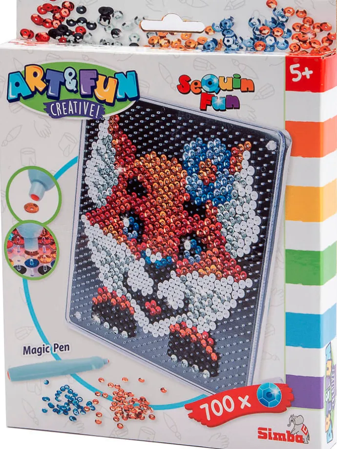 Creativiteitsset "Sequin Vos" - vanaf 5 jaar