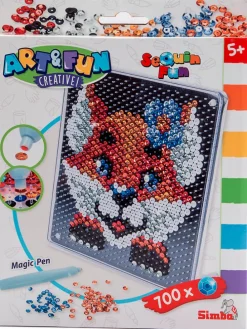 Creativiteitsset "Sequin Vos" - vanaf 5 jaar