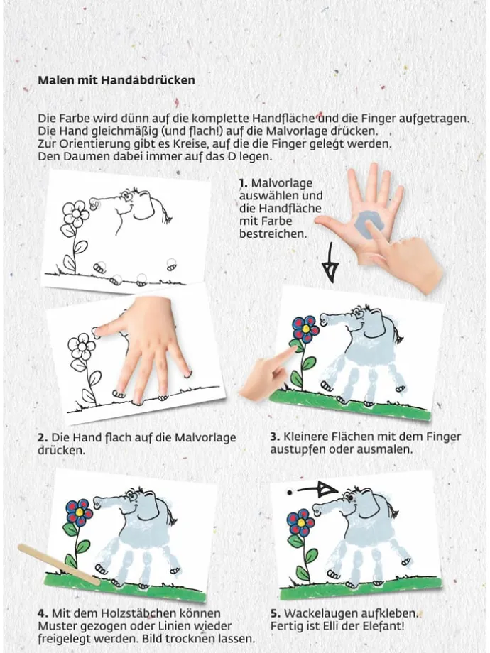 Creativiteitsset "Speelbox - Schilderen met handen en vingers" - vanaf 4 jaar