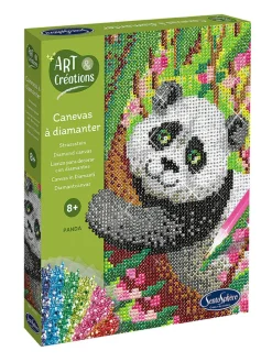 Creativiteitsset "Strass-afbeelding panda" - vanaf 8 jaar