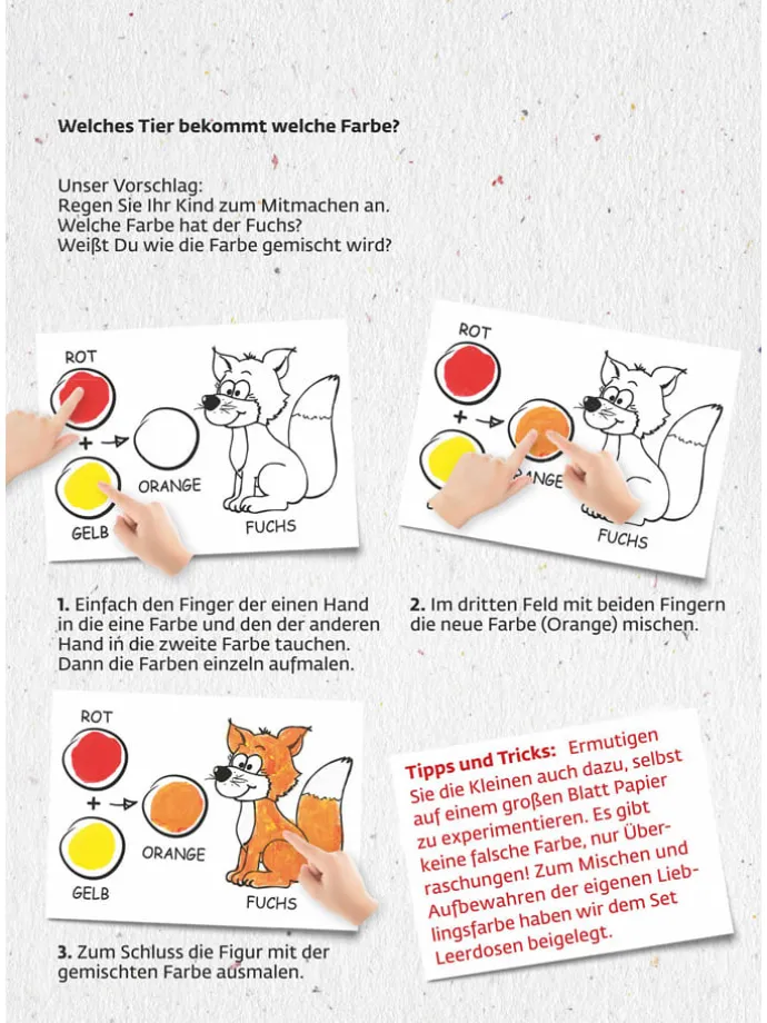 Creativiteitsset "Verf- en speeldoos - Mengen, verven en deppen" - vanaf 4 jaar