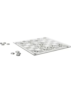 Damspel transparant - (L)25 x (B)25 cm