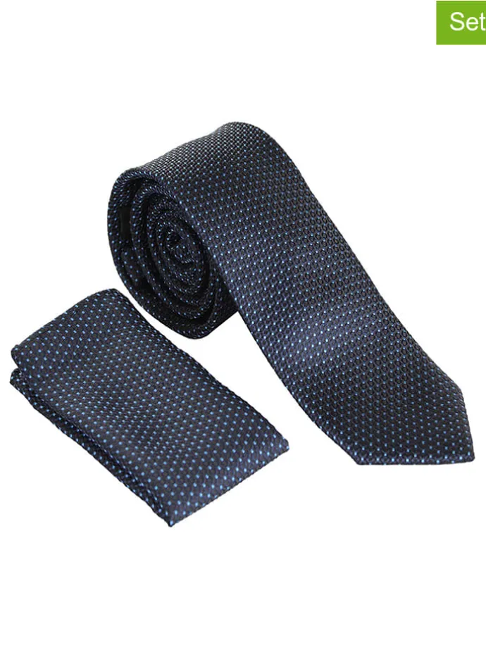 2-delige accessoiresset donkerblauw