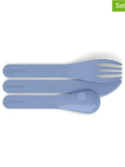 4-delige bestekset blauw/lichtgrijs