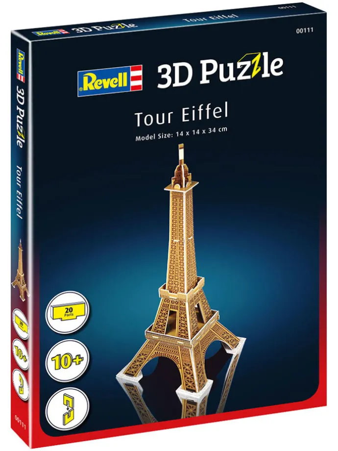 20-delige 3D-puzzel "Eiffeltoren" - vanaf 10 jaar