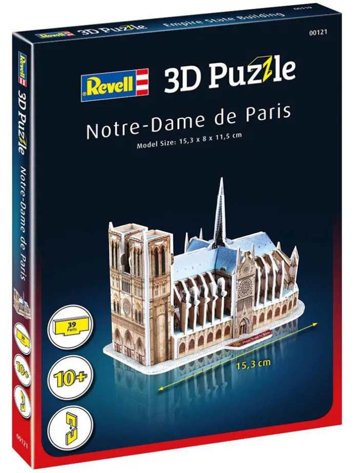 39-delige 3D-puzzels "Notre-Dame de Paris" - vanaf 10 jaar