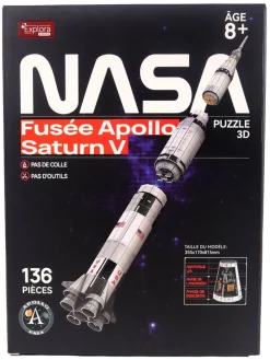 136-delige 3D-puzzel "Space Misson Apollo V" - vanaf 8 jaar