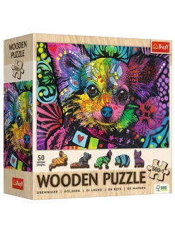 501-delige houten puzzel "Kleurige Welp" - vanaf 12 jaar