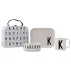 4-delige kinderserviesset "Classics in a suitcase" wit