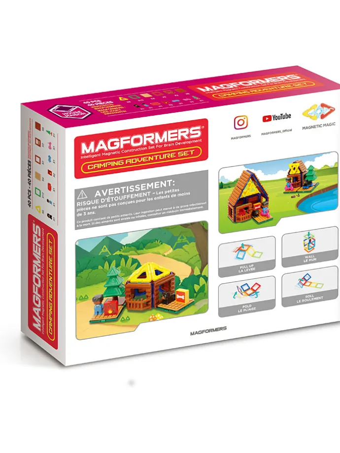 40-delige magneetspeelset "Magformers camping Adventure" - 3 jaar