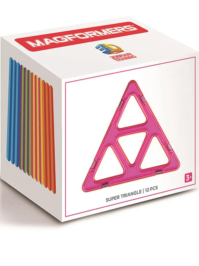 12-delige magneetspeelset "Super Triangle" - vanaf 3 jaar