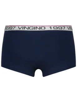 3-delige ondergoedset donkerblauw/wit