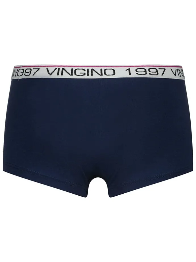3-delige ondergoedset donkerblauw/wit
