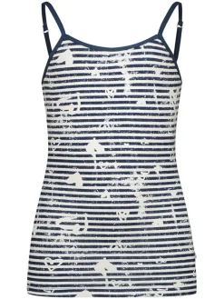 3-delige ondergoedset donkerblauw/wit