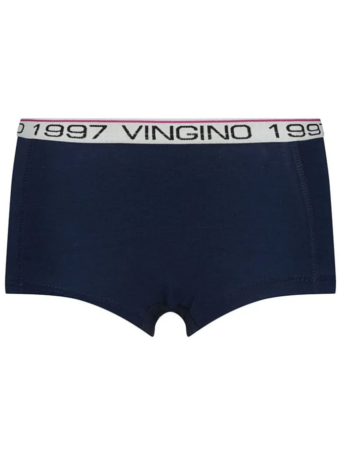 3-delige ondergoedset donkerblauw/wit