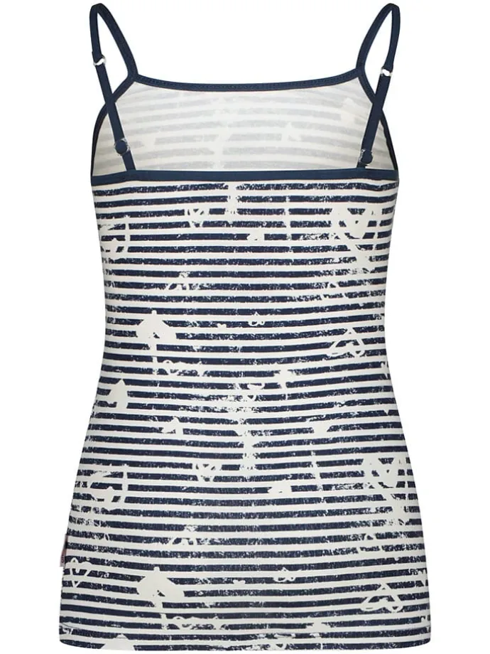 3-delige ondergoedset donkerblauw/wit