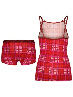 2-delige ondergoedset rood/roze