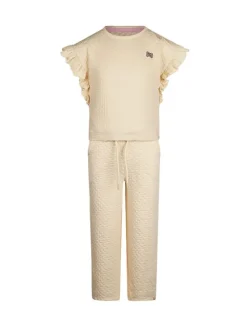 2-delige outfit beige