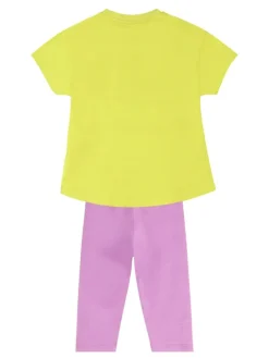 2-delige outfit "Cool Unicorn" geel/paars