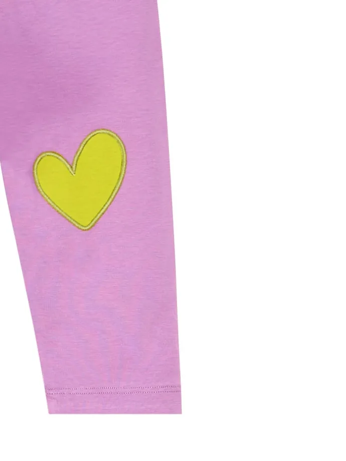 2-delige outfit "Cool Unicorn" geel/paars