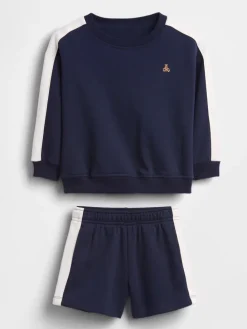 2-delige outfit donkerblauw