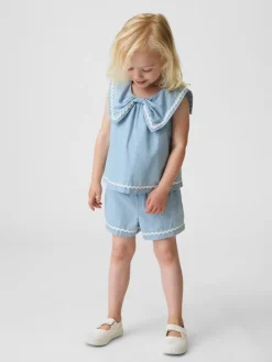 2-delige outfit lichtblauw