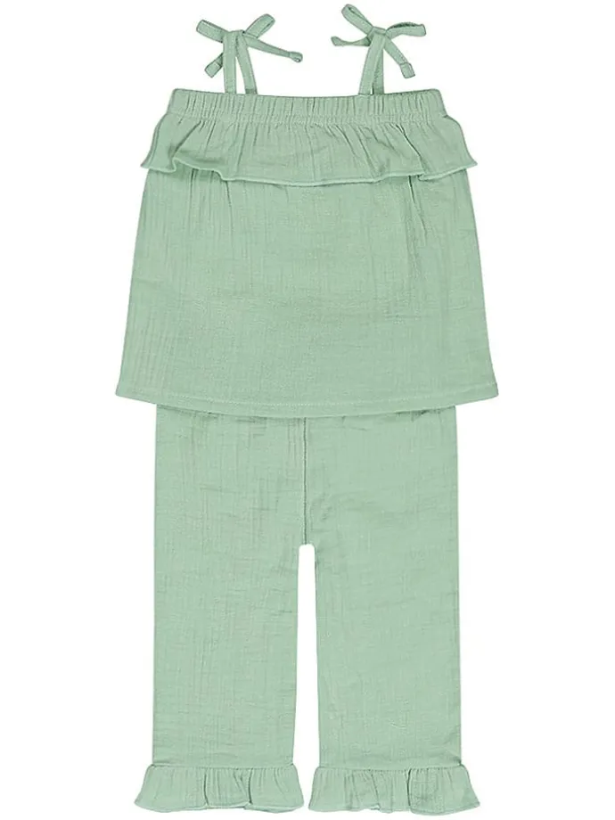 2-delige outfit turquoise