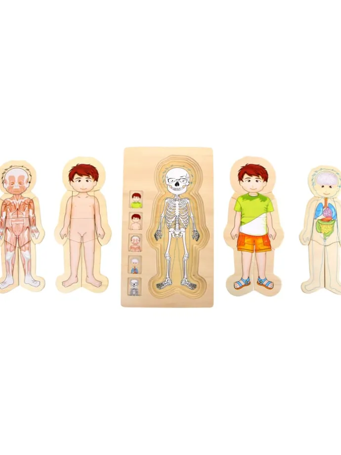 28-delige puzzel "Anatomie Jongen" - vanaf 4 jaar