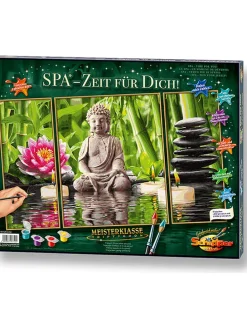 3-delige schilderen op nummer-set "SPA - tijd voor jezelf" - vanaf 12 jaar