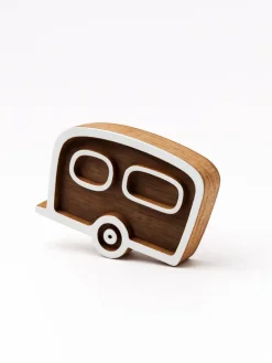 2-delige set: blokstempels "Caravan" naturel/wit - (L)7 x (B)5 cm