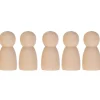 5-delige set: 3D houten figuren Kinderen naturel