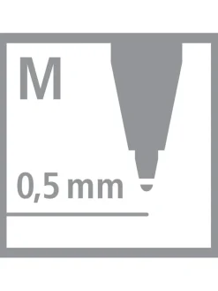4-delige set: drukbalpennen ''STABILO pointball'' blauw - 4 x 2 stuks